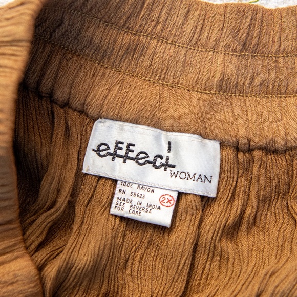 Boho Flow Hippie Tie Dye Tan Maxi Skirt - Picture 14 of 15